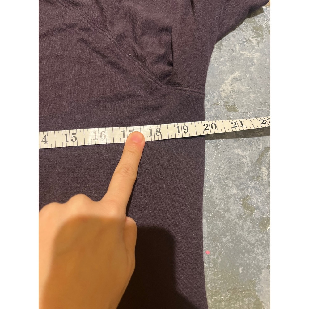Athleta Purple Modal Spandex Long Sleeve Crew Neck Pullover Sweatshirt Top Sz M - Picture 6 of 8